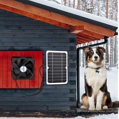 6W 5V Solar Panel with Fan Ventilator Chicken Coops Solar Fan Solar Cell S5D6