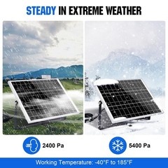 ECO-Worthy 25 Watts 12V Off Grid Solar Panel SAE Connector Kit: Waterproof 25…