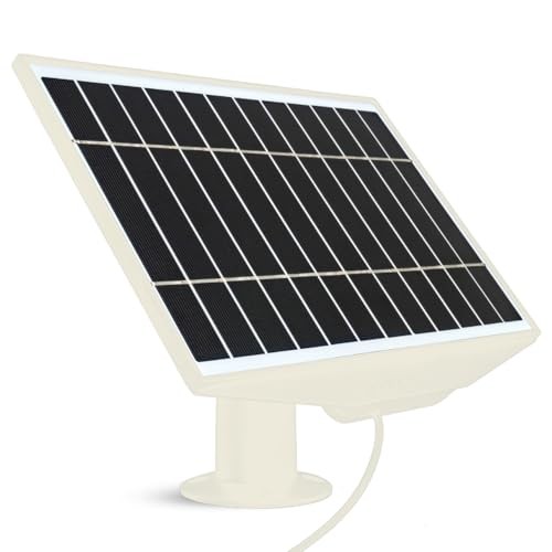 Leaf10 8W Solar Panel for Ring Outdoor Cam, Stick Up Cam & Spotlight Cam White