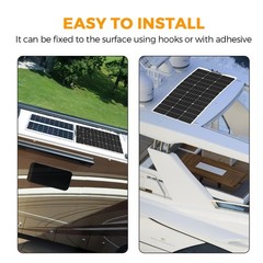 XINPUGUANG Solar Panel 12V 200W System Kit 100W Flexible Solar Panel