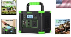 288Wh Lithium Battery Power Station with 600W Peak – Fast Charging & Solar Ready