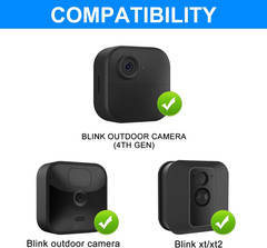 Solar Panel for Blink Outdoor 2K+/ Outdoor 4 (4Th Gen)/And XT/XT2 Camera, 4W 5V