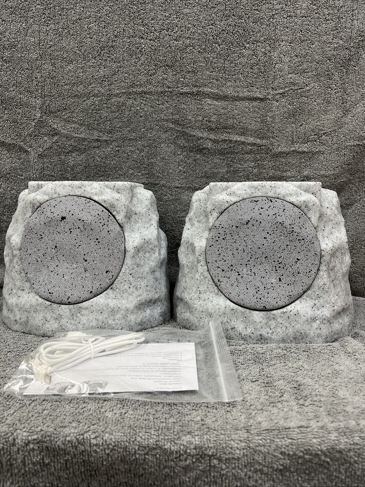 Solar LED Stone with BT Speaker – 2 pack – Marble