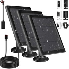 2-Pack 5W Solar Panel for Spotlight Cam Battery for Security Camera Waterproof