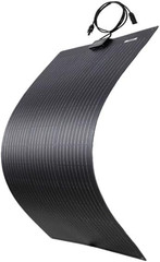 80W 12V Flexible Solar Panel ETFE Black Thin, Monocrystalline High Efficiency, S