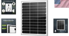 Portable 20W Solar Panel with MC4 Connector – Easy Installation & Lightweight