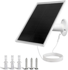 6W Solar Panel Charger, Solar Panel with Micro USB & USB-C Port for DC 5V Outdoo