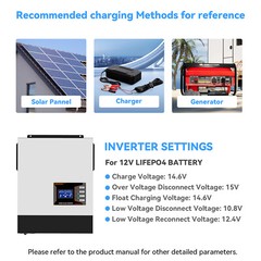 12V 600AH LiFePO4 Lithium Battery 200A BMS 15000+cycles RV Solar Panel Off-grid