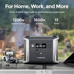 Dabbsson 3030Wh Portable Power Station 1200W Solar Generator+120W Solar Panel