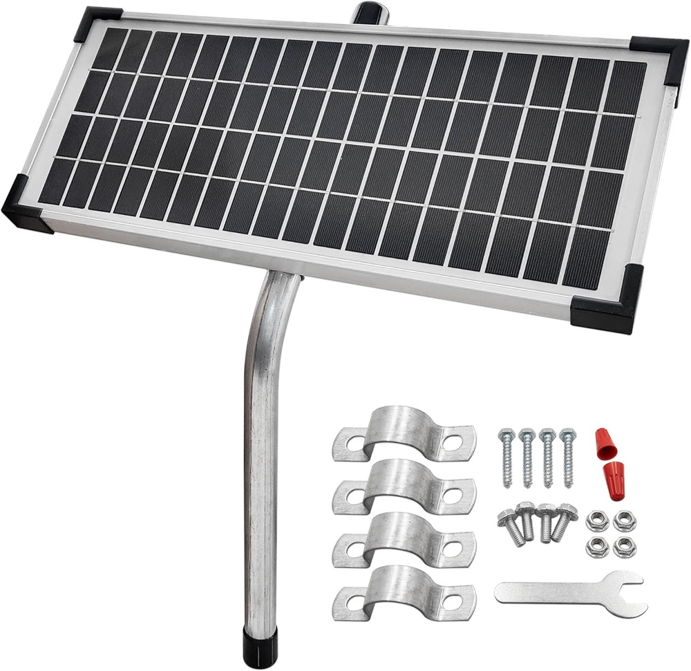 Solar Panel Kit FM123 Compatible with Mighty Mule Automatic Gate Openers | Compa