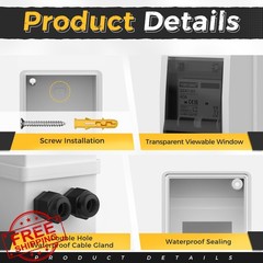 YQBYJING 40A DC Solar Disconnect Switch Box