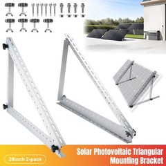 Adjustable Solar Panel Mounting Brackets Kit for RV Boat Wall Off Gird Roof Inst