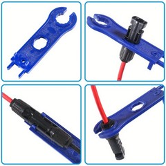 30A Solar Y Branch Parallel Cable Kit MC4 Connectors w/Spanners for RV Boat