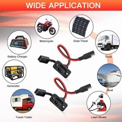 Rectangular Connector Power Socket Sidewall Port, Weatherproof Quick Connecto…