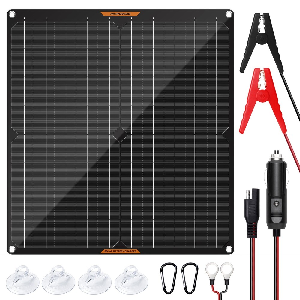 20W 30W Solar Trickle Charger for Car Battery 12V with mppt Charge Controller