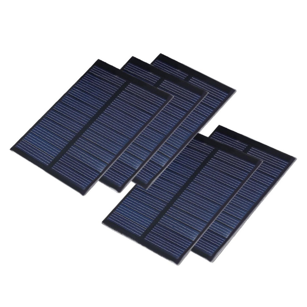 5pcs 5.5V 80mA Poles Solar Panel Module for Charger 84mmx64mm