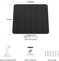Adjustable Solar Panel for Ring Cameras – Easy Installation & Weatherproof