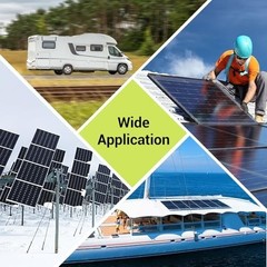 10AWG Solar Panel Wire 2x50FT Red & Black Extension Cable, Tinned Copper PV Wire