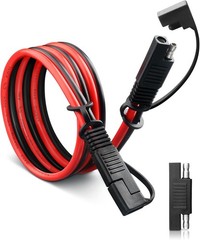 3FT 10AWG SAE Extension Cable,with SAE Polarity Reverse Adapter for Solar RV