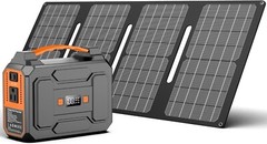 Powe Station with Free 40w Panel Solar Powered Generator 200W Peak/100W Rated，US