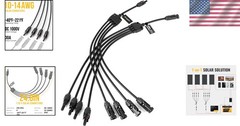 Versatile Solar Y Connectors for Connecting 4 Panels – Safe & Durable PVC Design