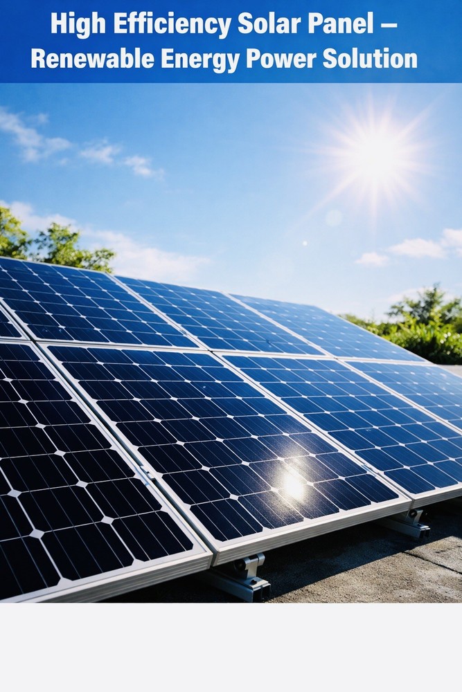High Efficiency Solar Panel – Renewable Energy Power Solution