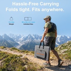 MHPOWOS 100W 200W 400W Foldable Solar Panel Charger for Jackery Explorer 1000