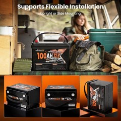 12V 100Ah Lithium Battery for Overland Caravan, Low Temp Charging Protection
