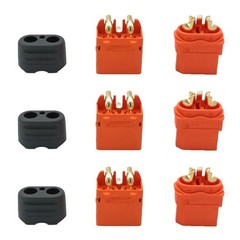 3 Pairs XT60I-F Plug Female Connector with Sheath Housing and XT60IPW-M Plug …