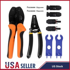 Solar PV Panel Crimping Tool Kit Solar Connector Crimper For AWG14-10 2.5/4/6mm²