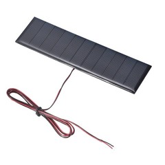 5.5V 0.8W 160mA Mini Solar Panels with Cable, 150 x 42mm