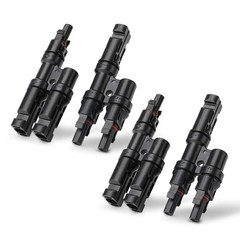 Solar Branch Connectors 2-to-1 Y Connector FMM MFF, 2 Pairs for Solar Panels