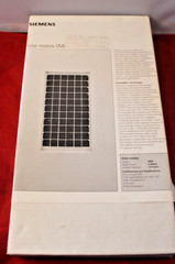 Siemens Model SM6 Solar Panel 6W (15.0V Rated Voltage) in Sealed Package NOS