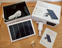 WASSERSTEIN Solar Panel Charinng solution for Wyze Cam Outdoor, White
