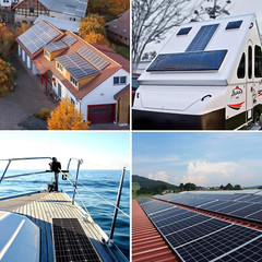 Solar Panel Kit 100 Watt 12 Volt Monocrystalline off Grid System for Homes RV Bo