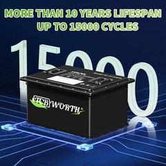 LiFePO4 48V 105Ah Golf Cart Lithium Battery 200A BMS 15000Cycle Club Car&Charge