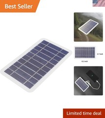 Versatile 2W Portable Solar Charger – Lightweight and Weather-Resistant Design