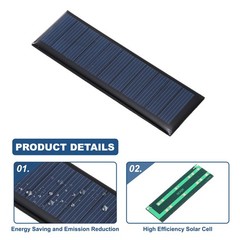 8Pcs 5.5V 0.33W 60mA Mini Solar Panels, Solar Photovoltaic Power Cell