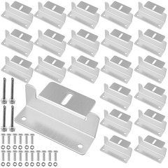 MUKLEI 24 Units Solar Panel Mounting Brackets, Z Brackets with Nuts and Bolts…