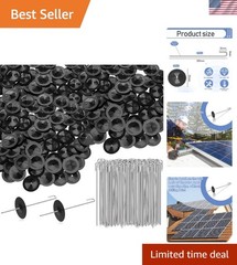 300-Pack Stainless Steel Solar Panel Guard Clips for Bird and Animal Protection