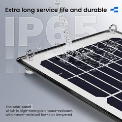 20W 12V Magnetic Solar Battery Charger Kit With MPPT Controller Solar Maintainer