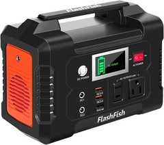 Lightweight Portable Generator: 110V AC/2 DC/3 USB Outputs