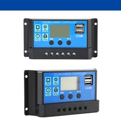 Solar Charge Controller 12V 24V 10A 20A 30A 40A 50A 60A 100A Dual USB Regulator