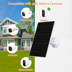 7W Solar Panel Compatible with Eufycam, USB-C Solar Charger for 5V 2 Pack