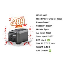 Dabbsson 3430Wh 3600W Portable Power Station Solar Generator for Home Backup Rvs