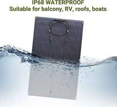 ALLPOWERS 100W OR 200W Flexible Mono Solar Panel Efficiency IP68 For Roof Boat