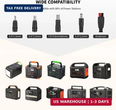100W Portable Solar Panel for Power Station Generator, 20V Foldable Solar Cell S