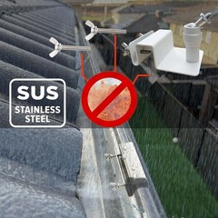 Stainless Steel Universal Solar Panel Gutter Mount for Eufy, Arlo, Wyze, Reol…