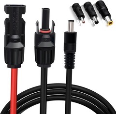 Solar Panel Adapter for Jackery to DC 5.5×2.1mm Extension Power Cable with DC…