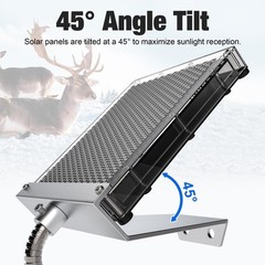 6V Solar Panel Battery Charger for Deer Feeder, 1.7W Waterproof Solar Panel with
